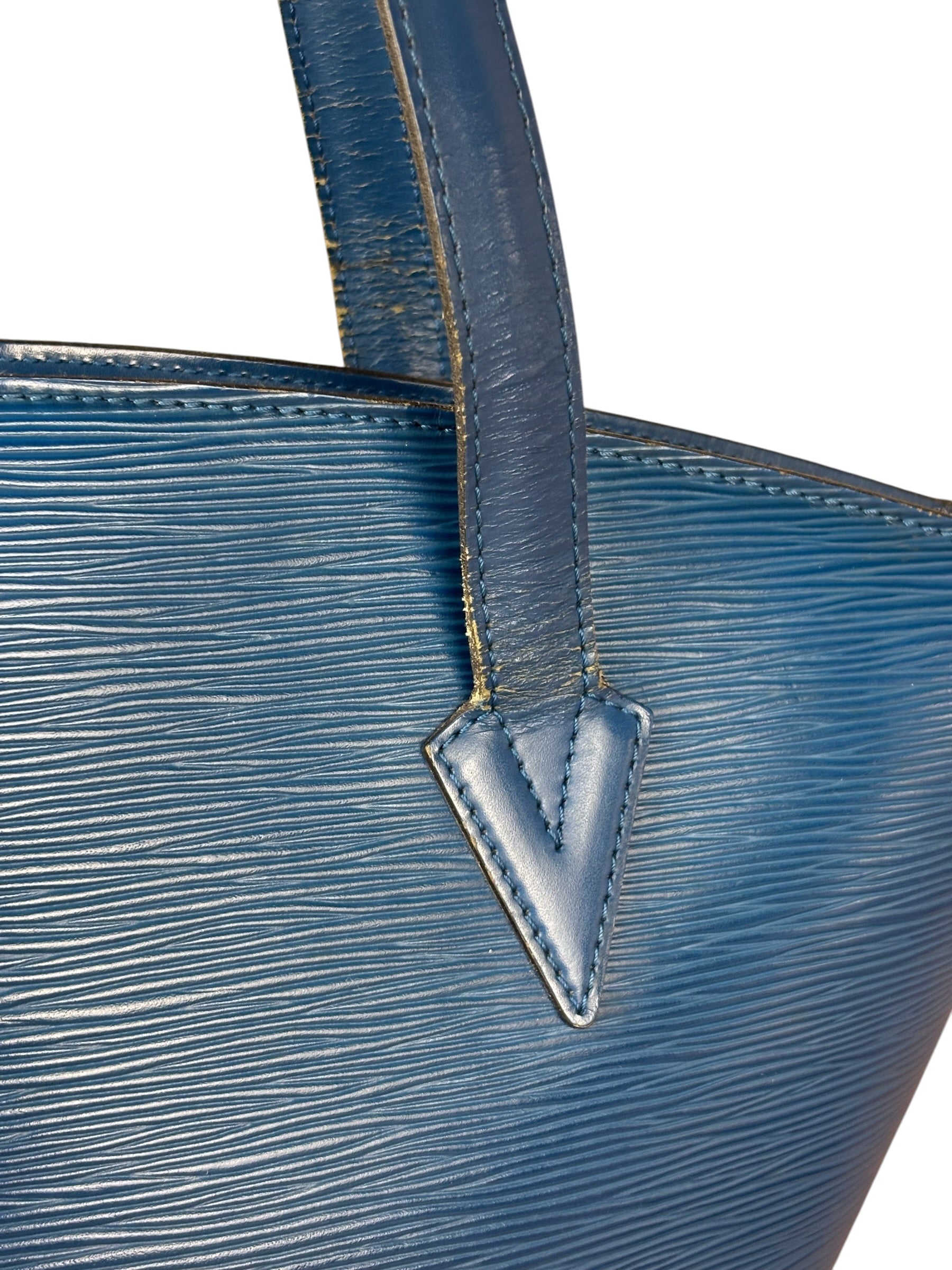 Louis Vuitton Blue Epi Saint Jacques GM Shoulder Bag