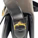 Celine Vintage Black Leather Shoulder Bag