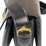 Celine Vintage Black Leather Shoulder Bag
