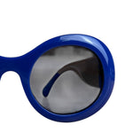 Chanel Vintage Blue Round Frame Sunglasses