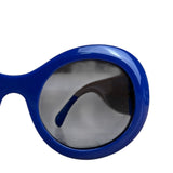 Chanel Vintage Blue Round Frame Sunglasses