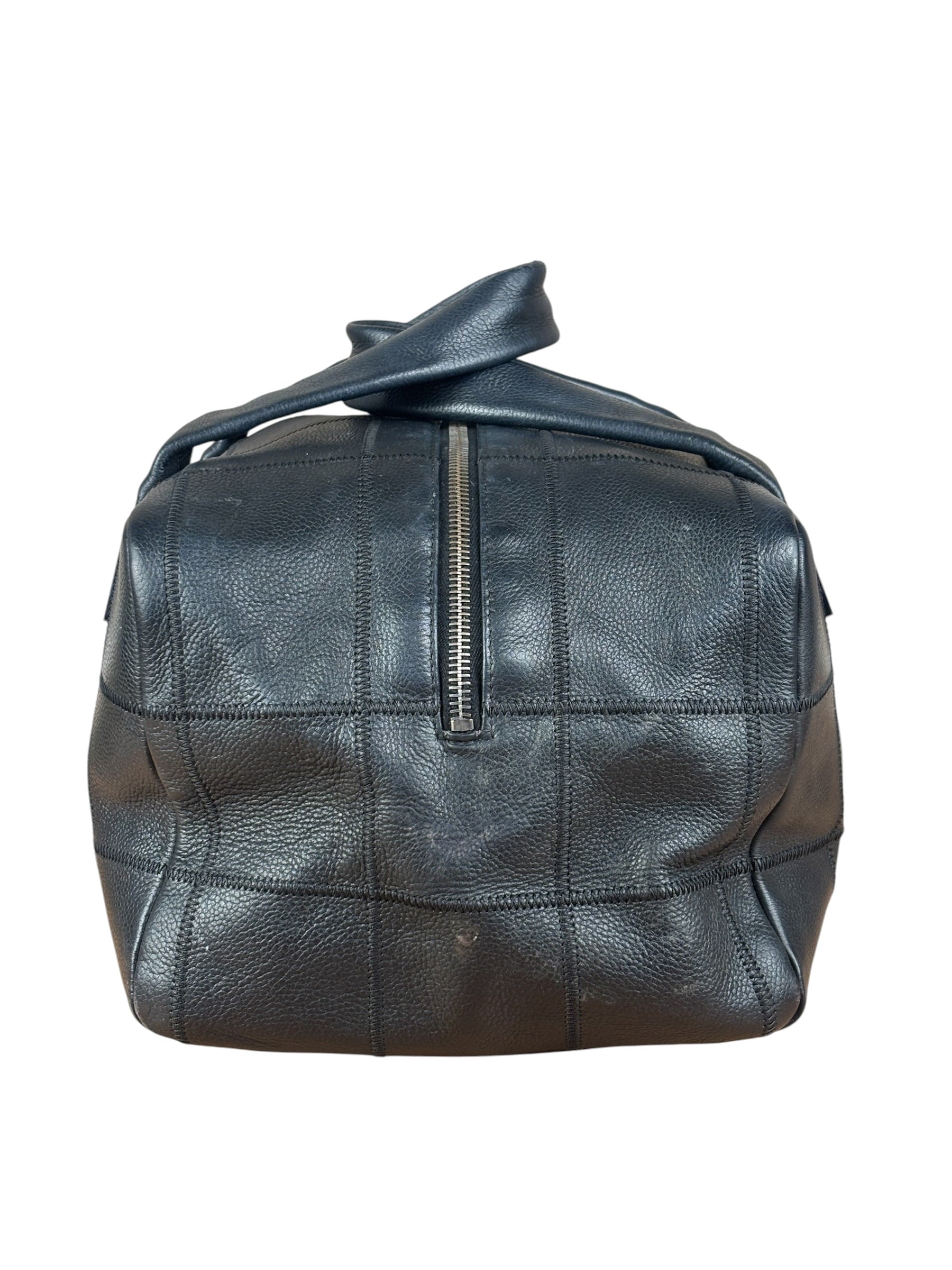 Chanel Black Chocolate Bar Bowling Hand Bag - 2003