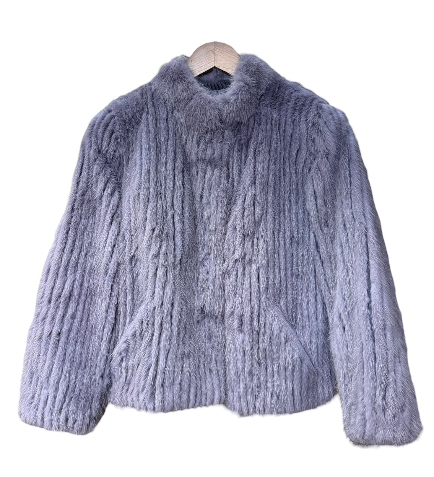 Vintage Moonbat Light Violet Mink Fur Coat