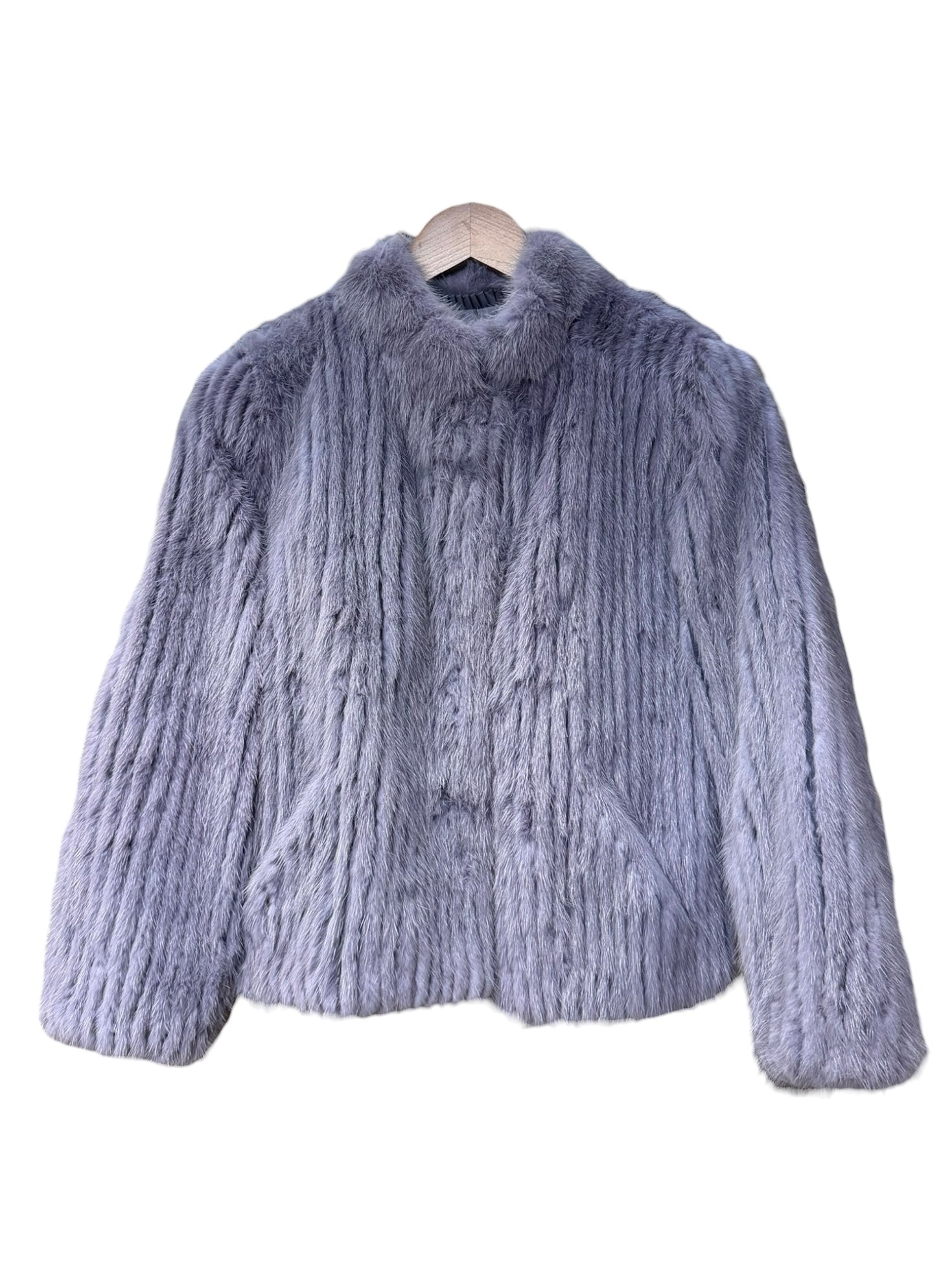 Vintage Moonbat Light Violet Mink Fur Coat