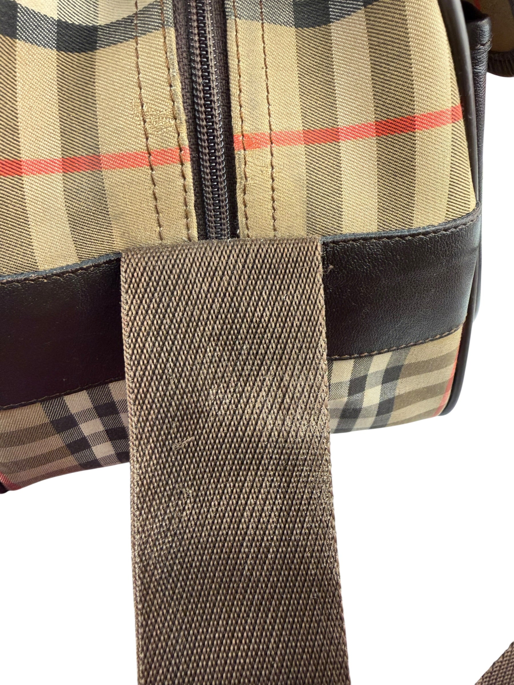 Burberry Vintage Beige/Dark Brown House Shoulder Bag