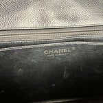 Chanel Black Caviar Leather Single Flap Bag '04