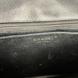 Chanel Black Caviar Leather Single Flap Bag '04