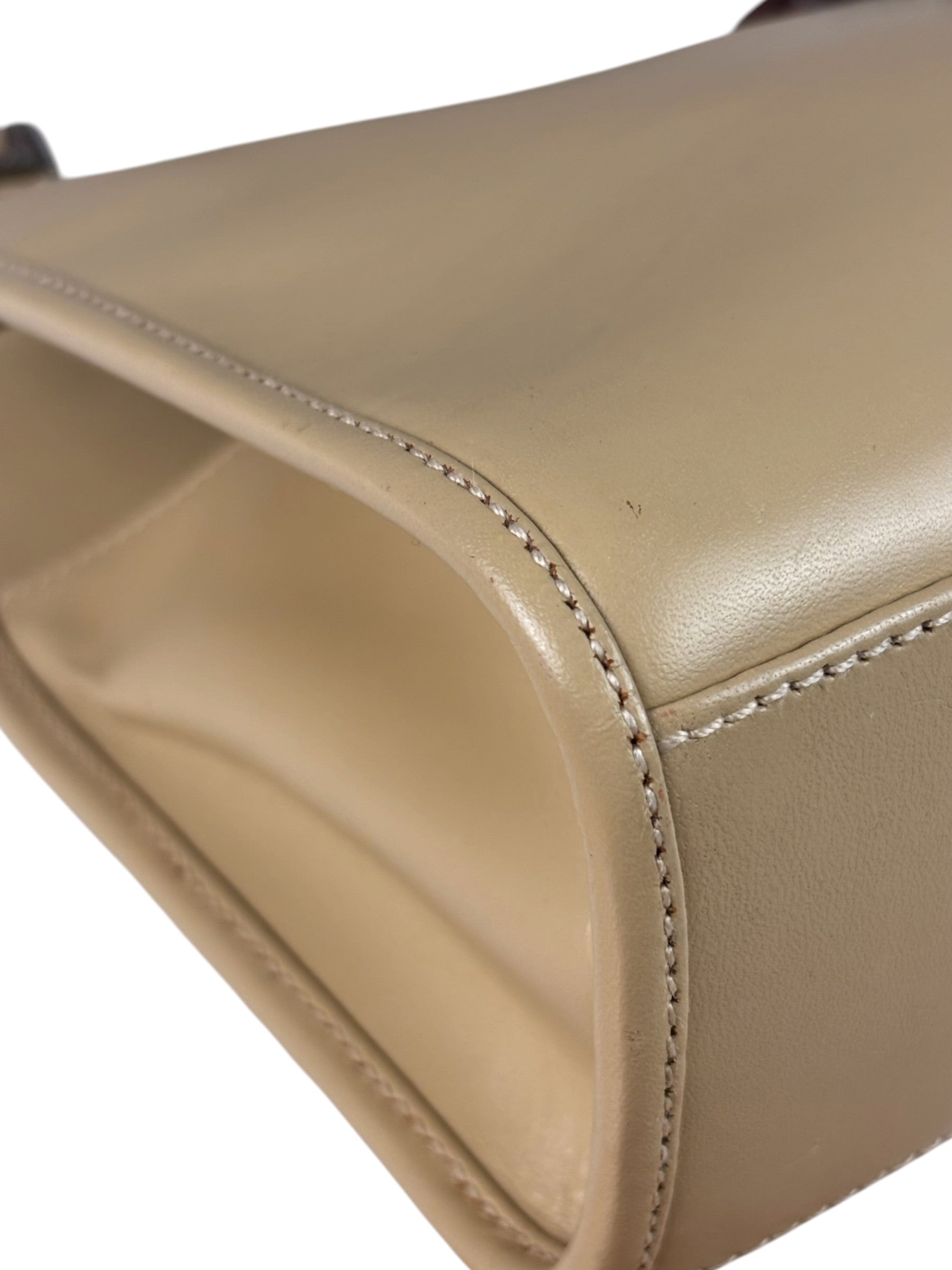 Gucci Beige Leather Piston Lock Jackie Hobo Bag