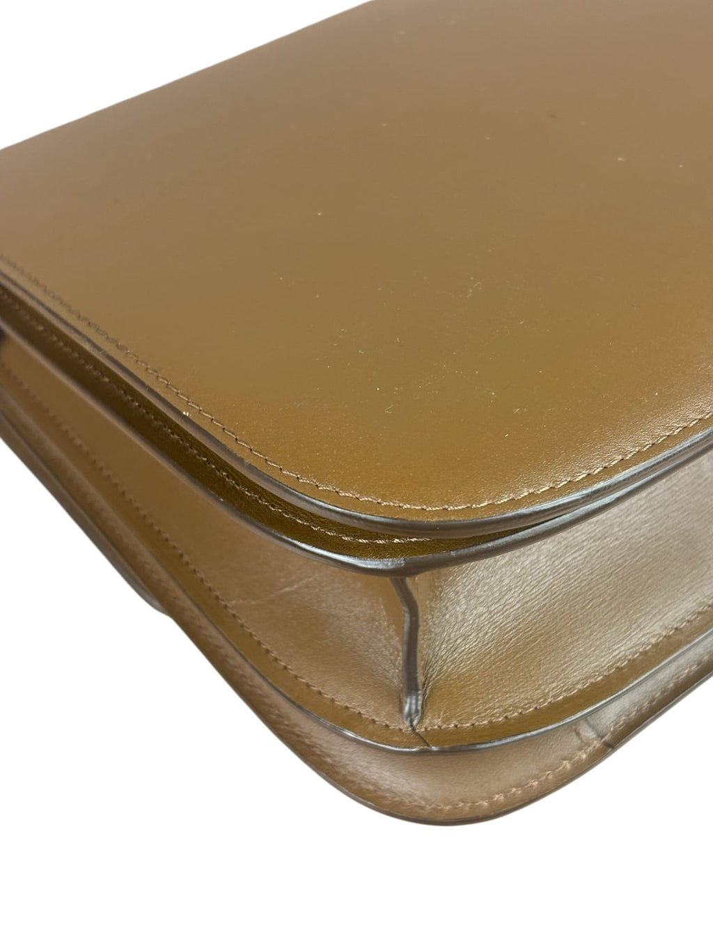 Celine Brown Leather Medium Classic Box Bag