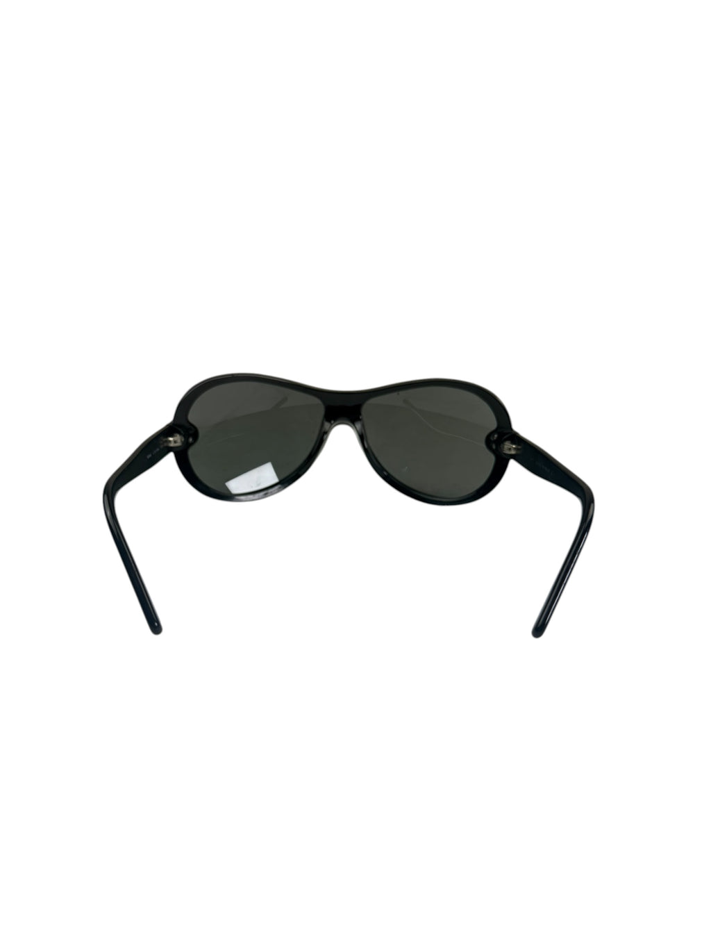 Chanel Black/Metallic Grey Shield Sunglasses