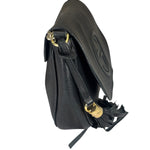 Gucci Black Pebbled Leather Soho Chain Flap Crossbody Bag
