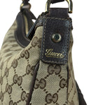 Gucci Vintage Brown Canvas GG Shoulder Bag