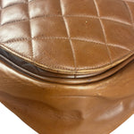 Chanel Brown Quilted Leather Flap Chain Messenger Bag
