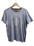 Gucci Two-Tone Blueish Grey Medieval Crest Tee