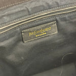 YSL Vintage Black Patent Leather Downtown Handbag