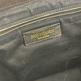 YSL Vintage Black Patent Leather Downtown Handbag