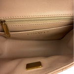 Chanel Beige Quilted Lambskin Mini Flap Bag 2023