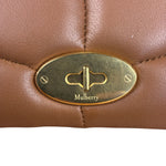 Mulberry Brown Leather Softie Quilted Coin Pouch
