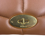 Mulberry Brown Leather Softie Quilted Coin Pouch