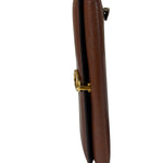 Tom Ford Brown Leather Flap Bi-Fold Wallet
