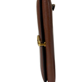 Tom Ford Brown Leather Flap Bi-Fold Wallet