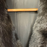 Vintage Black Mink Fur Coat