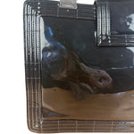 Chanel Black Patent Leather Boy Tote Two-Way Bag 2012