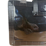 Chanel Black Patent Leather Boy Tote Two-Way Bag 2012