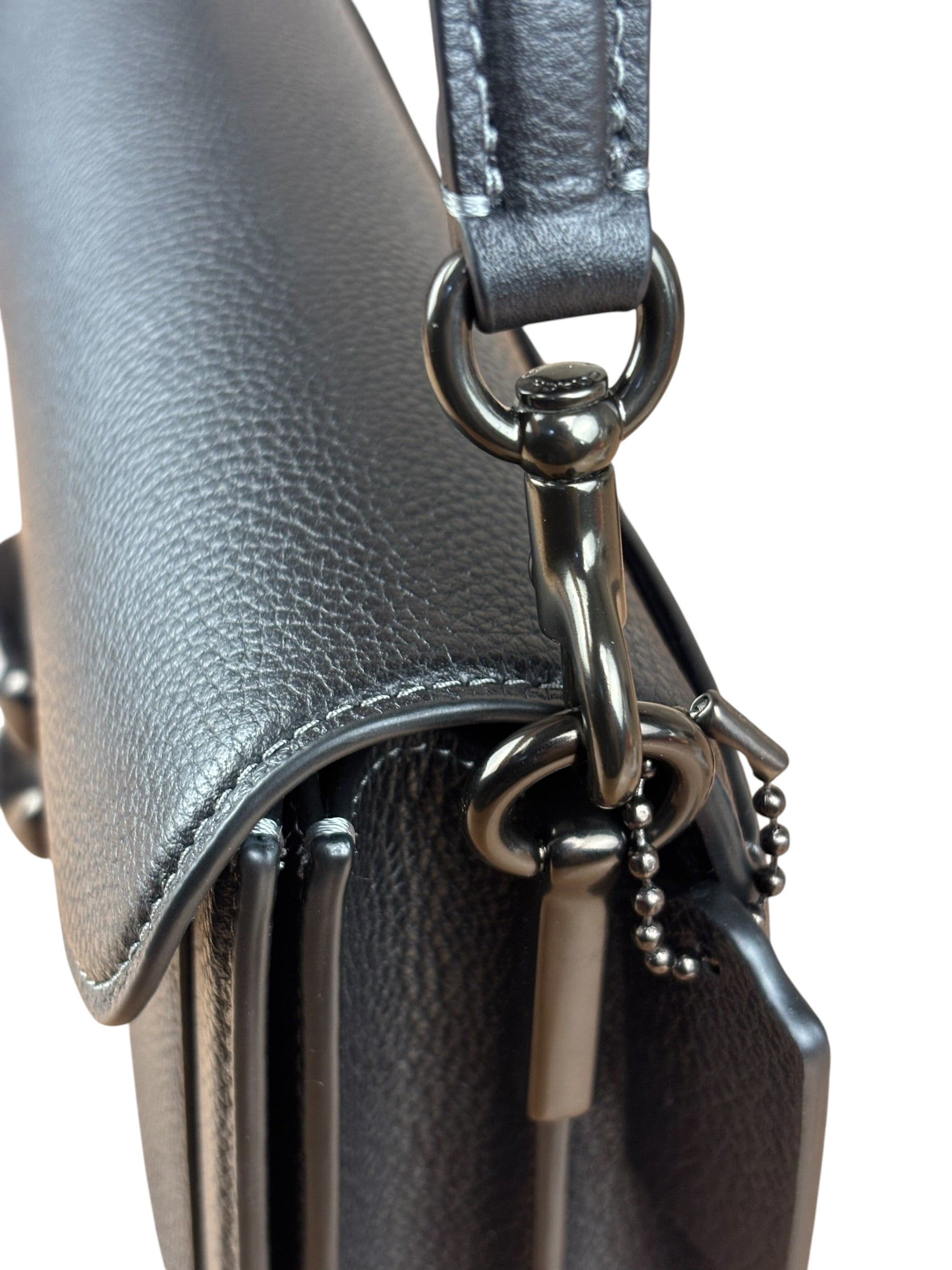 Coach Black Leather Tabby Two-Way Bag
