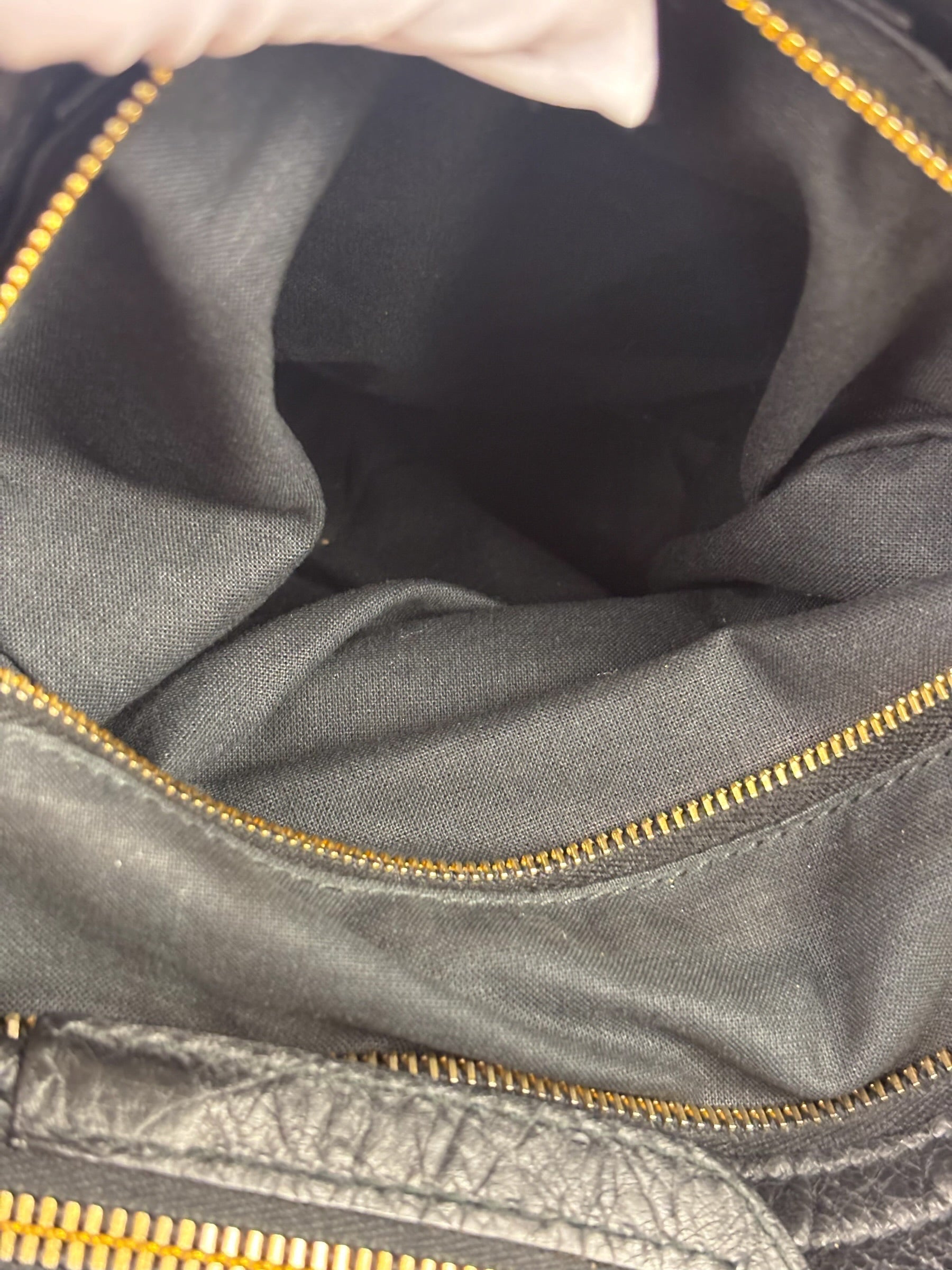 Balenciaga Black Leather Giant 12 City Bag