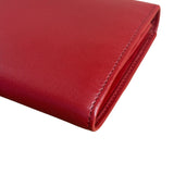 Fendi Red Leather Long Wallet