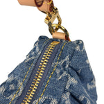 Louis Vuitton Blue Denim/Leather Trim Pochette