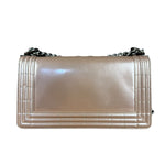 Chanel Pink Glazed Calfskin M Boy Bag 2012
