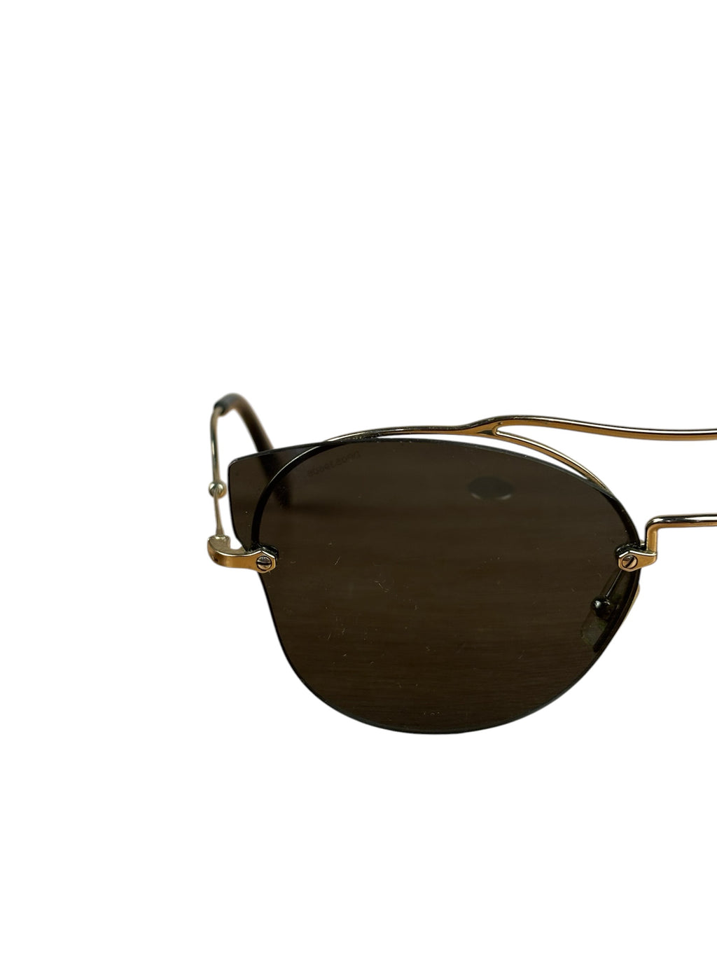 Miu Miu SMU526 Rimless Geometric Aviator-Style Sunglasses