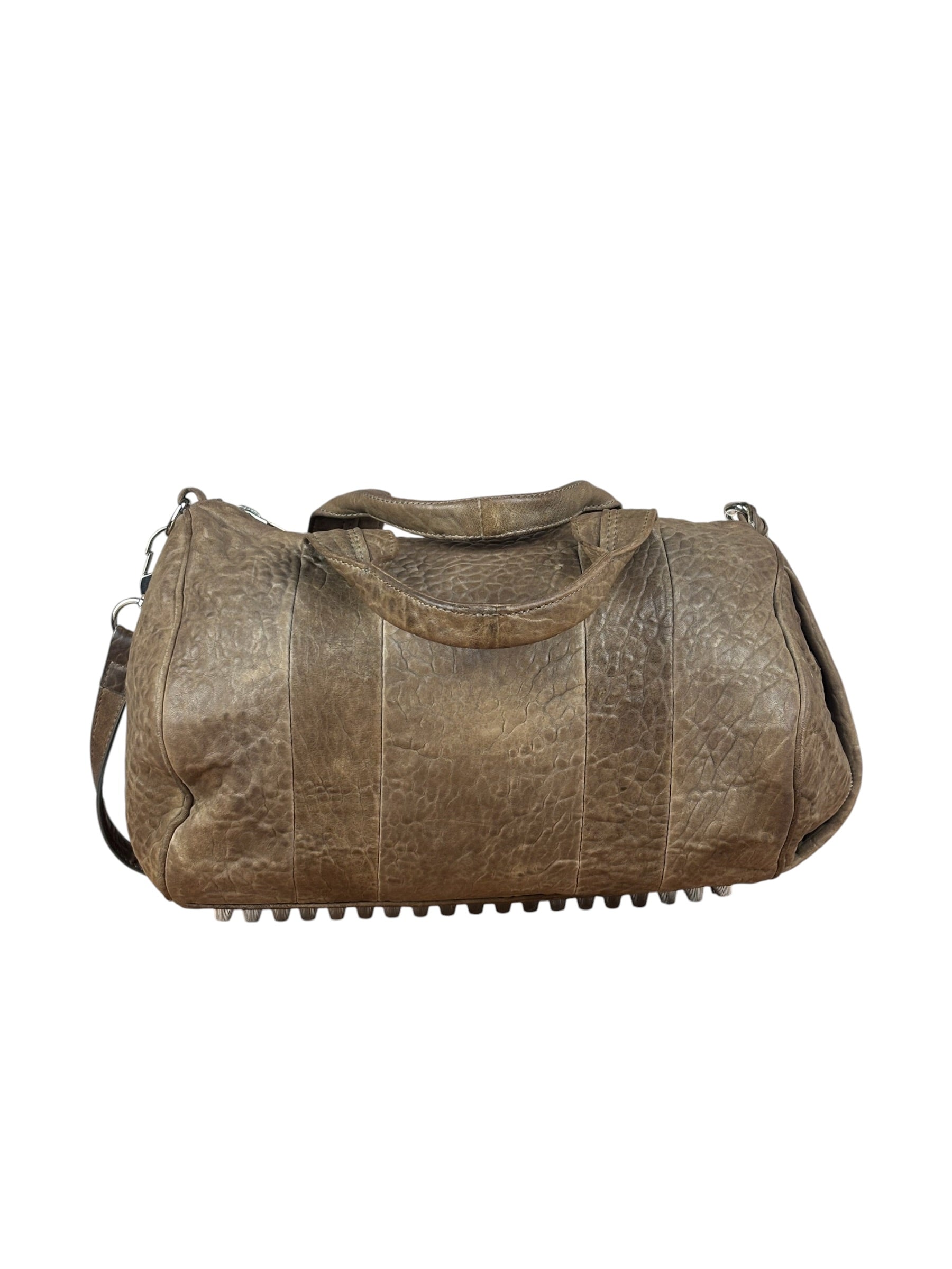 Alexander Wang Tan Beige Leather Rocco Satchel Two-Way Bag