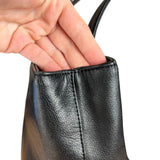 Burberry Black Leather Shoulder Tote