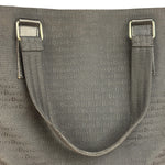 Christian Dior Vintage Black Logo Print Canvas Tote