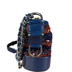 Chanel Gabrielle Small Sequin Hobo Bag Navy 2018