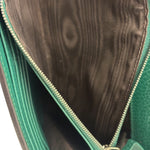 Gucci Green Leather Crystal Embellished Dionysus Chain Bag