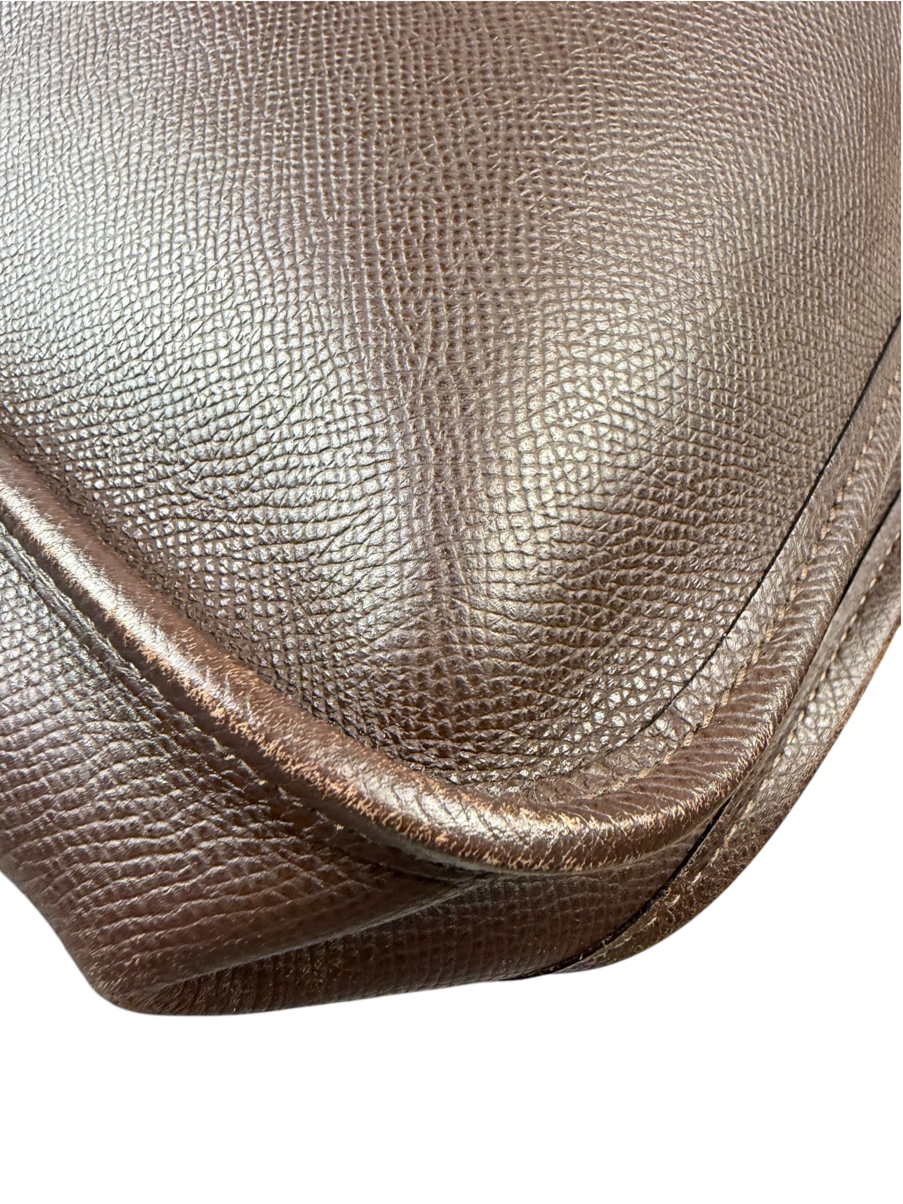 Hermes Brown Leather Vespa Crossbody PM
