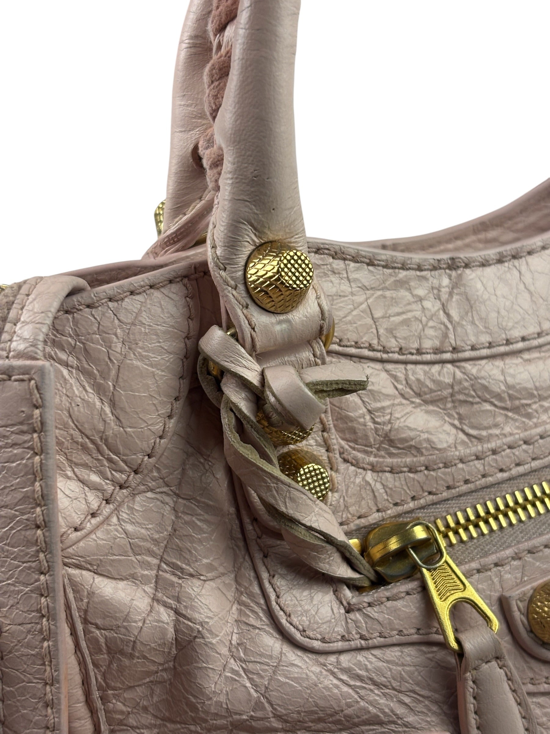 Balenciaga Pink Leather Le City Two-Way Bag