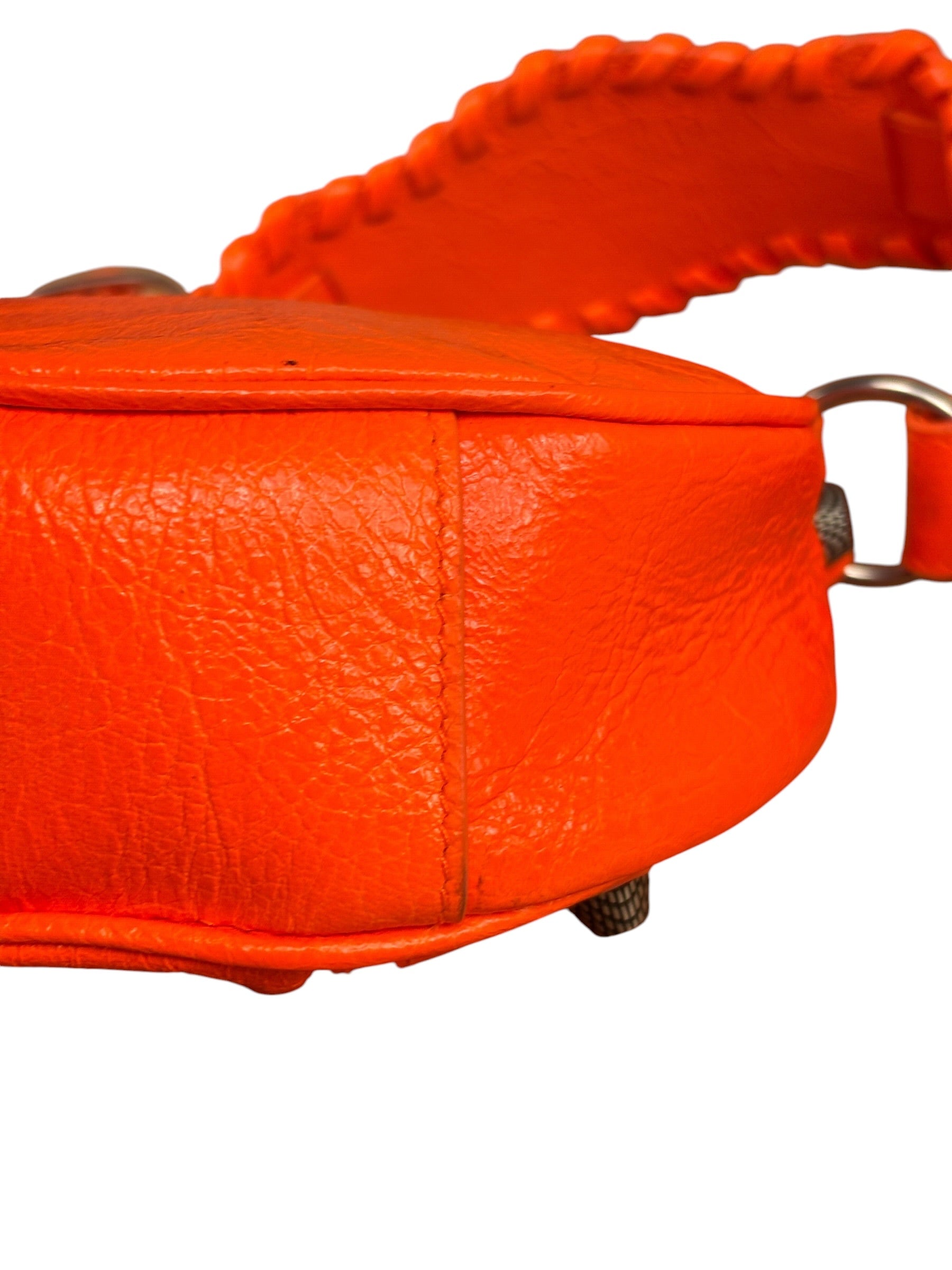 Balenciaga Orange Leather XS Le Cagole Shoulder Bag