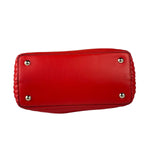 Fendi Vintage Red Calfskin Potcom Click Small Shoulder Bag