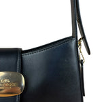 Coach Black Leather Eliza Shoulder Bag