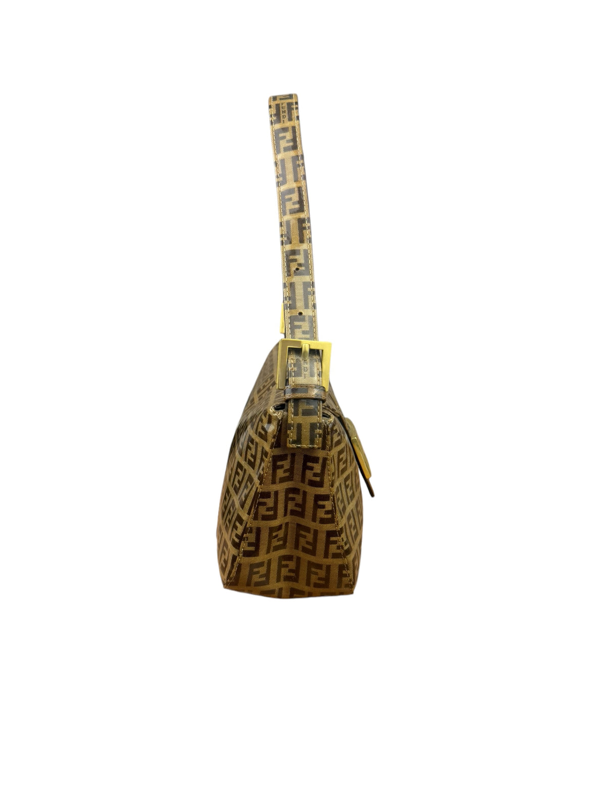 Fendi Brown PVC Leather Baguette