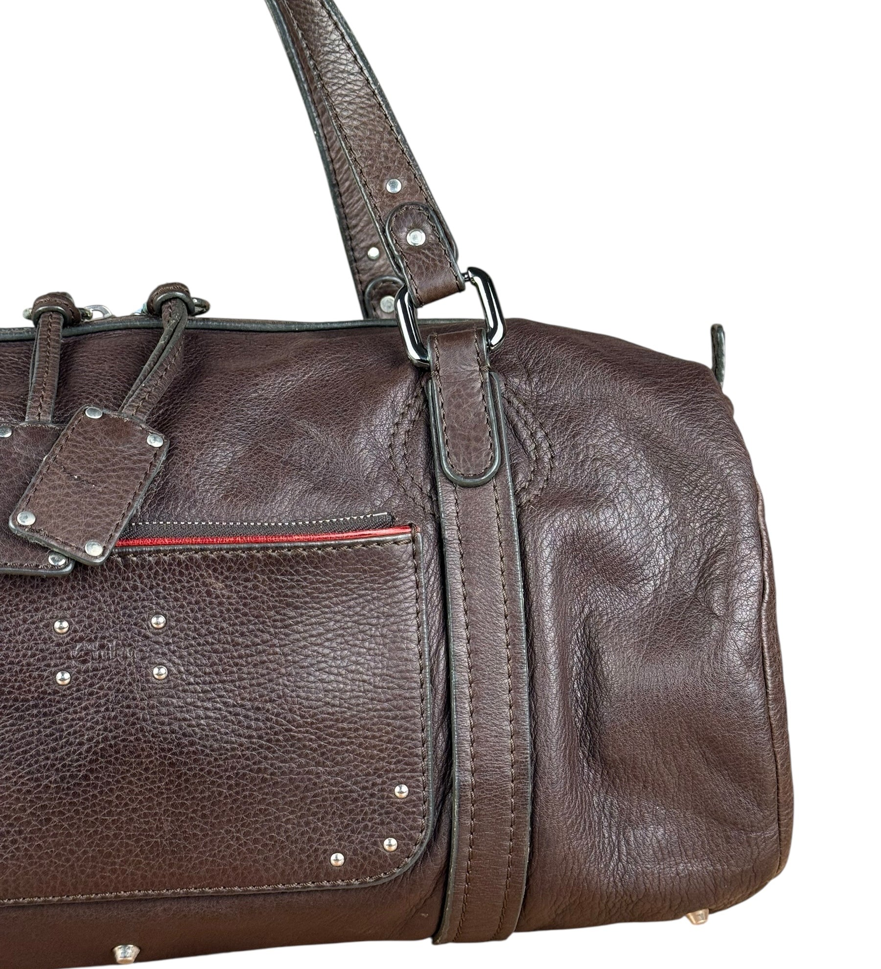 Chloé Brown Leather Mr. Paddington Boston Bag