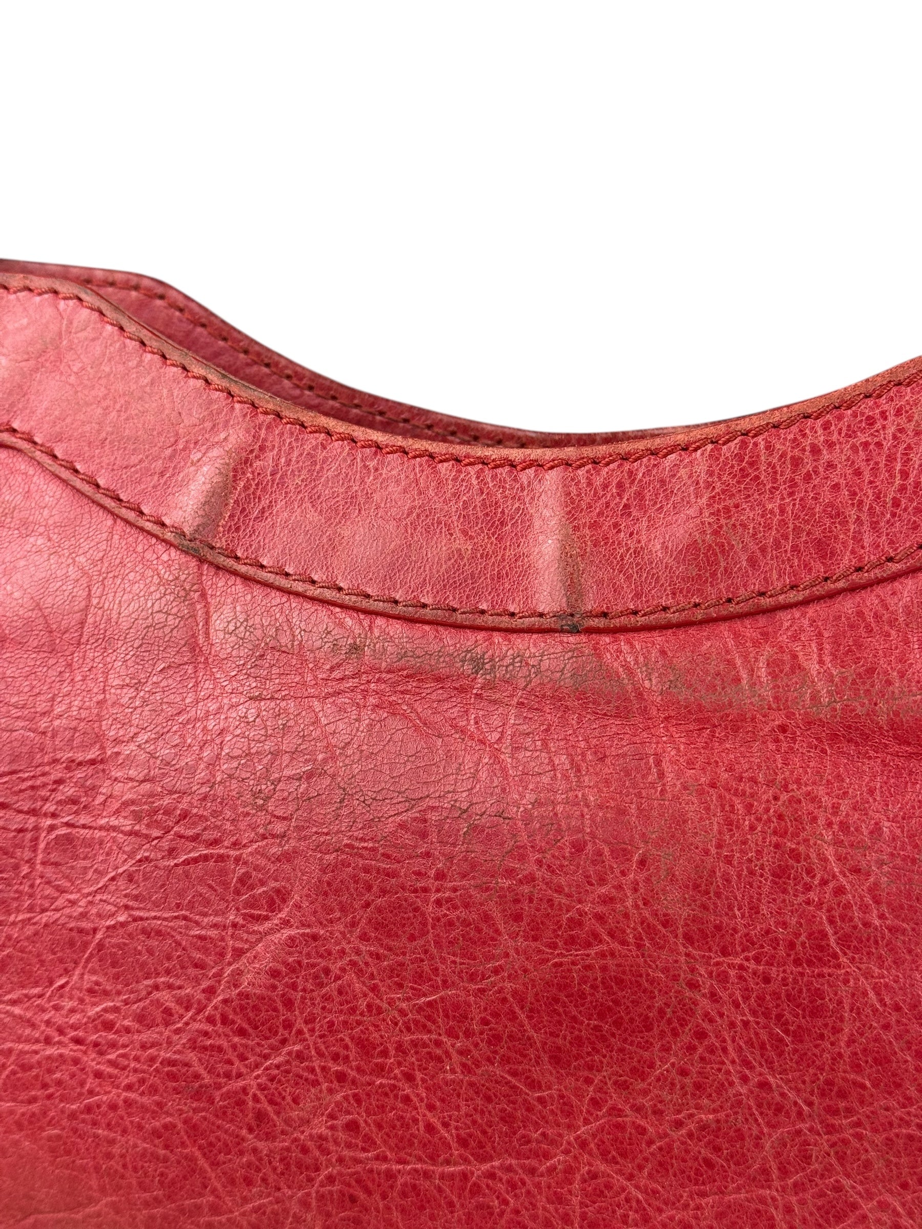 Balenciaga Fuchsia Leather Le City Crossbody