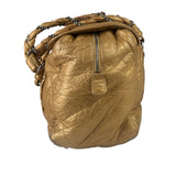 Chanel Gold Quilted Lambskin Lady Braid Flap Bag 2005