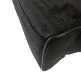 Christian Dior Black Leather Trim Canvas Dior Print Crossbody Bag