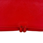 Burberry Red Leather Haymarket Check Shoulder Bag